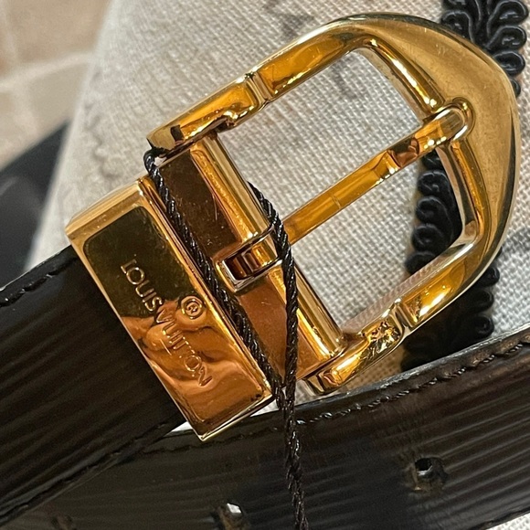 Louis Vuitton Black Epi Ceinture Belt - Picture 2 of 11